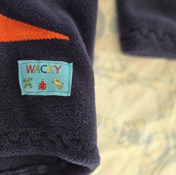 WACKY Fleece Snowman Applique Hooded Pullover 4 -5 youth - Picture 3 of 8